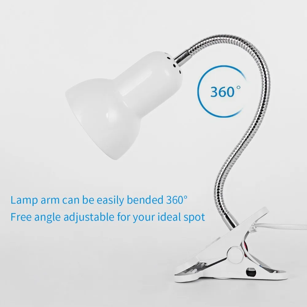 Регулируемый светильник для чтения новинка Настольный с зажимом E27 Светодиодная