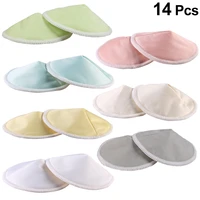 14 pcs 3 layers anti galactorrhea pad practical bowl shaped washable breathable breast feeding pads for