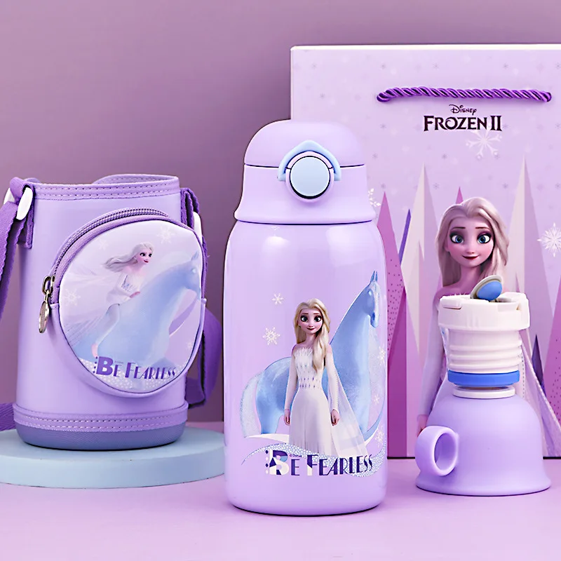 

Disney children's vacuum flask with straws and two water cups
