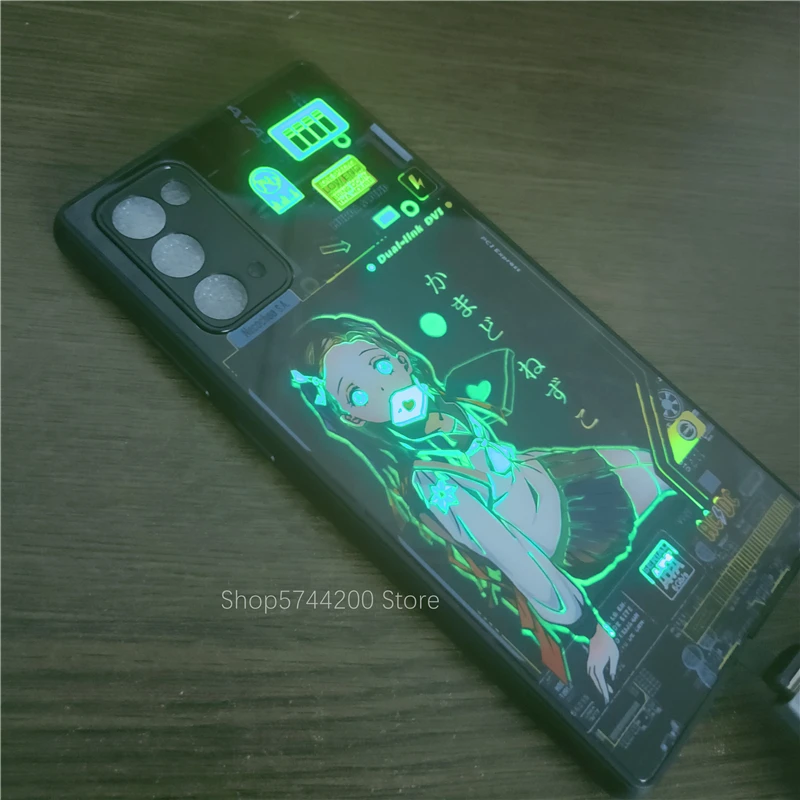 oem customized diy call led flash phone cover for samsung galaxy note 8 note 9 note 10 pro plus note 20 ultra temper glass case free global shipping