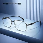 Мужские классические оправы для очков MERRYS, дизайнерские Роскошные прямоугольные оправы для очков, оптические очки S2215