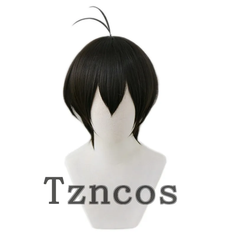 

Tzncos Anime SK8 The Infinity Miya Chinen Cosplay Wig Cosplay Black Short Wig Heat Resistant Synthetic Hair