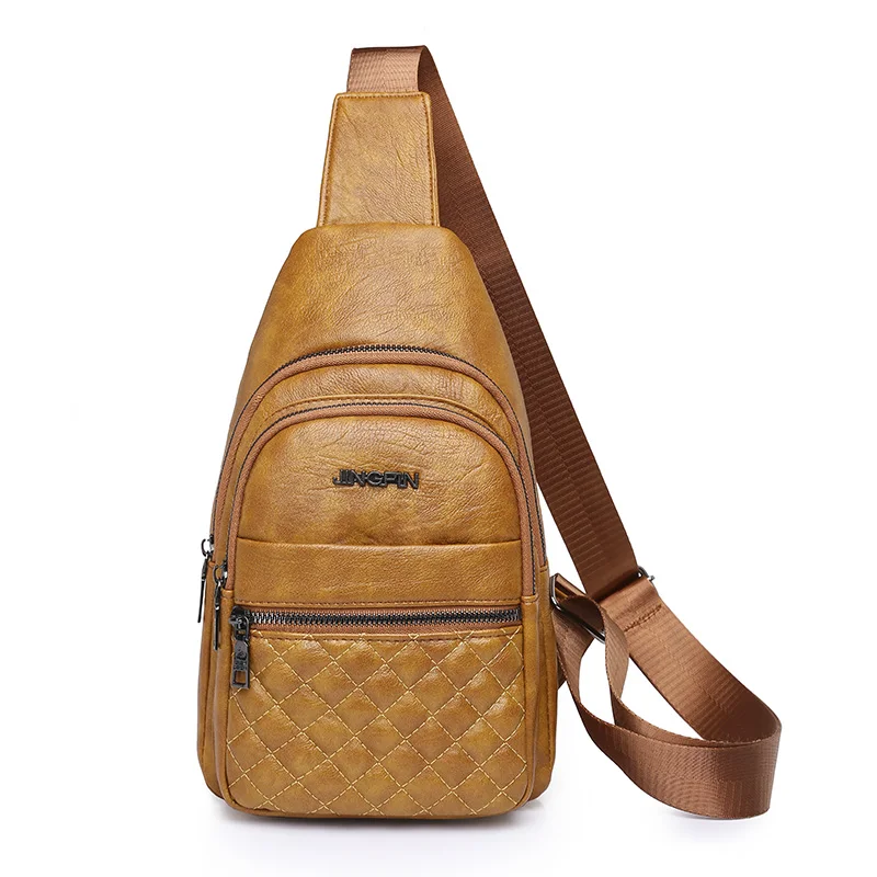 Сумка женская из экокожи саквояж кросс-боди в клетку Водонепроницаемый