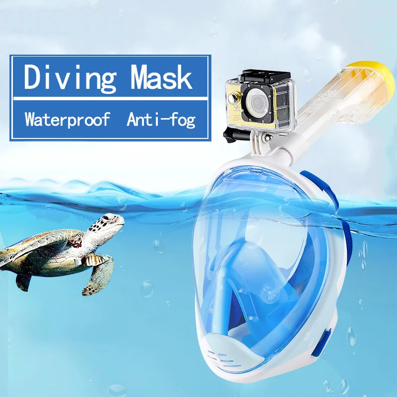 Маска для подводного плавания GoPro маска анти туман панорамный вид полное лицо