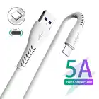 Кабель USB Type-C, 5 А, кабель для быстрой зарядки, кабель USB C для Samsung, Huawei, Xiaomi, шнур для быстрой зарядки телефона, провод