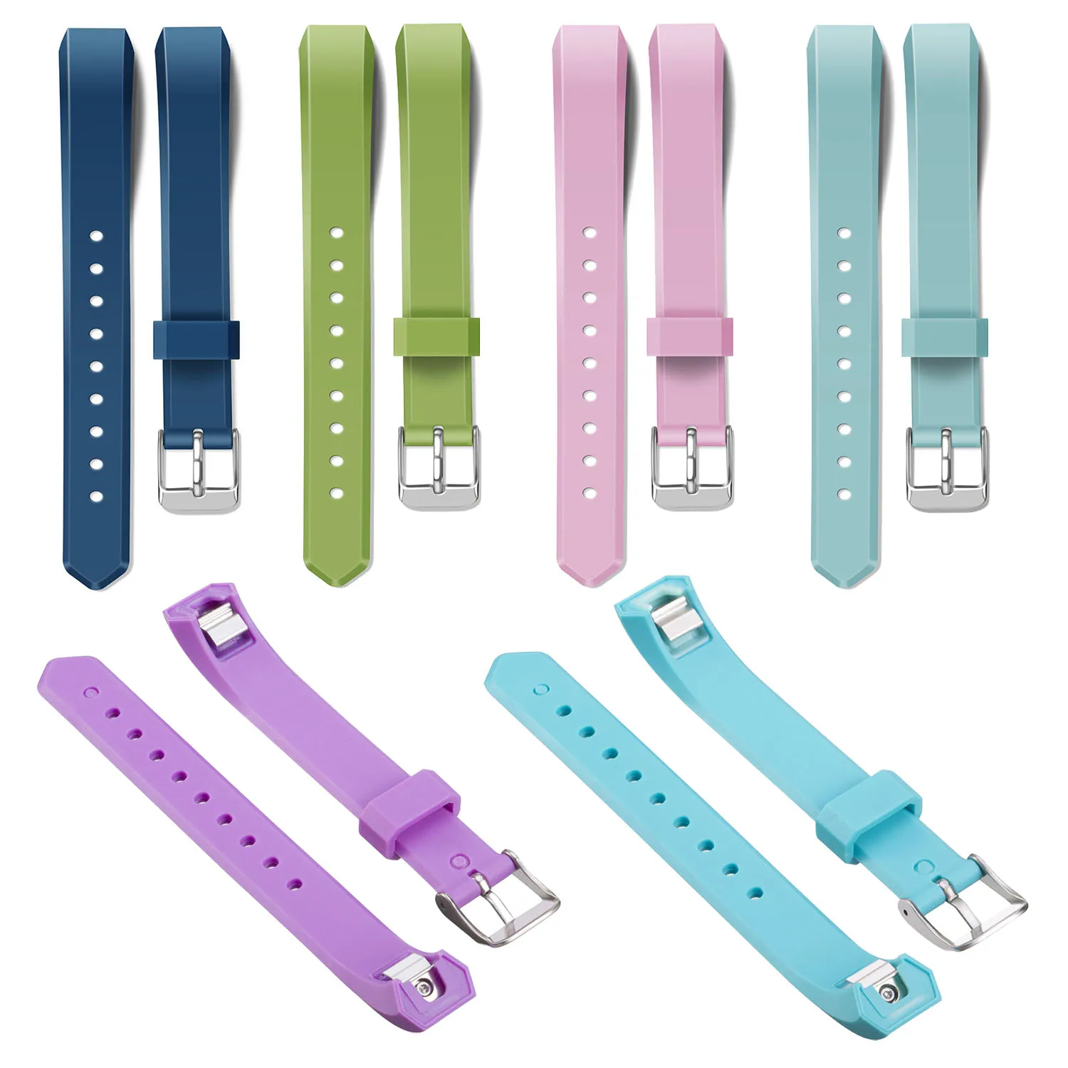 Гладкий силиконовый ремешок для часов Fitbit Alta сменный ремешок для часов Fitbit Alta HR Браслет спортивный ремешок Блестящий Браслет