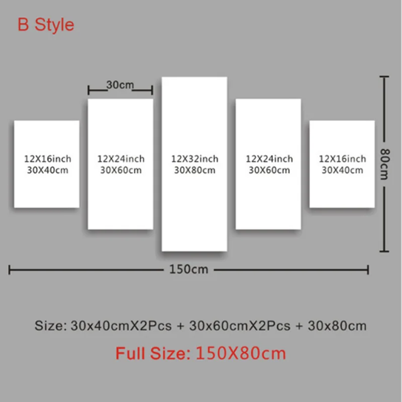 5шт. картина на стену современные постеры для дома плакат декор комнаты холст