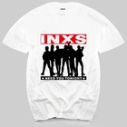 Хлопковая футболка для мужчин лето INXS нужно вам сегодня один удар MICHAEL HUTCHENSE рок группы футболка модная брендовая футболка с длинными рукавами homme Топ
