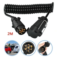 7 pin to 13 pin trailer connector electric adapter plug 2m truck extension cable 12v waterproof rv plug socket adapter caravan