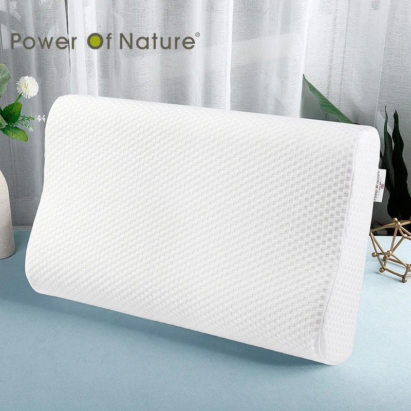

Power Of Nature Neck Pillow Cervical Slow Rebound Memory Foam Pillows Cushion Neck Back Massage Support Home Textiles With Case
