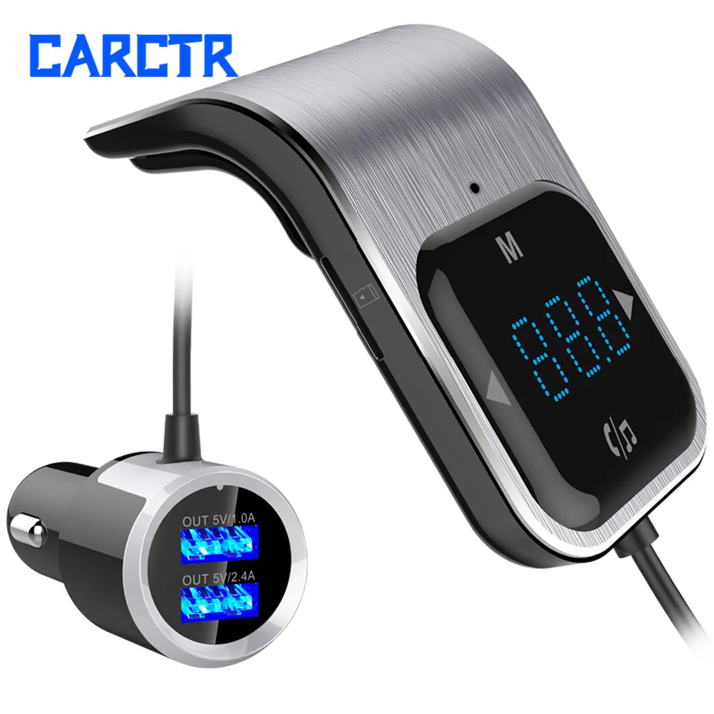 Автомобильный Bluetooth MP3 ручной fm модулятор AUX зарядное устройство пусковое с