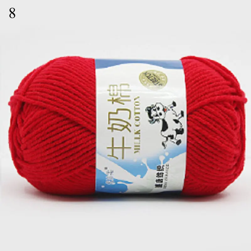 

Hot Sale Multi Color Cotton Silk Knitting Yarn Soft Warm Baby Yarn for Hand Knitting Supplies 50g/lot Crochet Yarn Wholesale