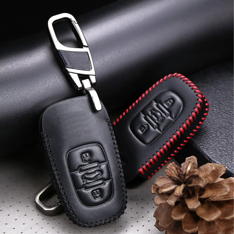 KUKAKEY смартфон для Audi RS3 RS4 RS5 RS6 RS7 S3 S4 S5 S6 S7 S8 S9 B6 B7 B8 кожаный чехол ключей | Автомобили