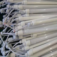 free shipping 1 2m 1 5m 16w 21w ip67 waterproof led tube light with milky cover 3 years warranty