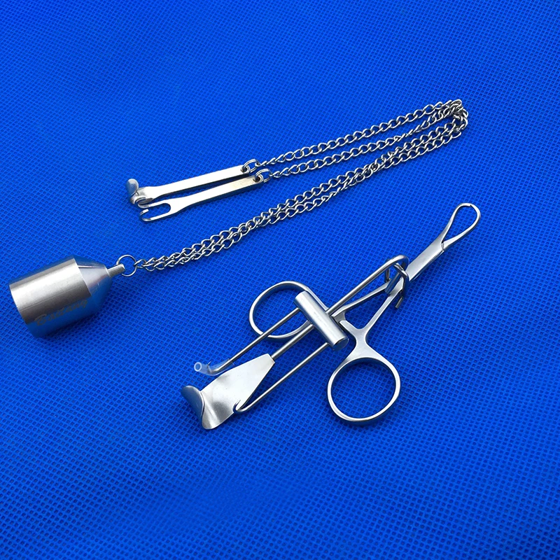 1 set stainless steel Eye bag self-hook cosmetic eyelid retractor double surgery tool nose eye instrument | Красота и здоровье