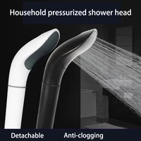 black high quality pressure rainfall shower head hand shower head water saving filter spray nozzle high pressure water saving