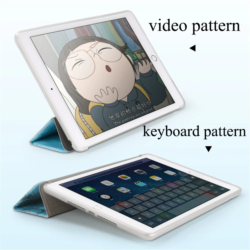Чехол для iPad 9 7 2017 2018 мраморный чехол Air 1 мягкий силиконовый 2 подставка держатель