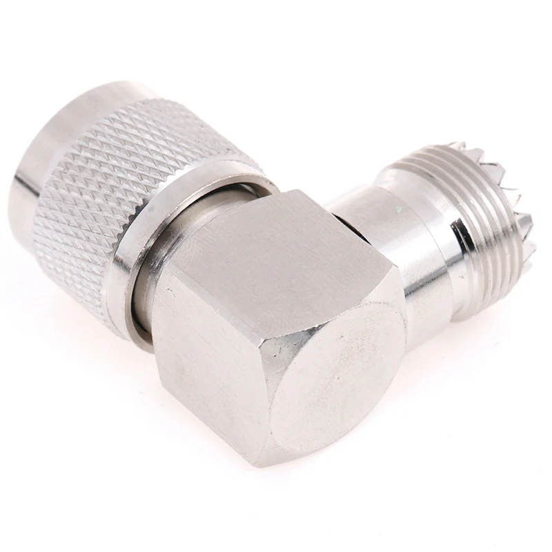 1pc UHF SO-239 Female To PL-259 Male Right Angle 90 Degree RF Connector High Quality | Обустройство дома