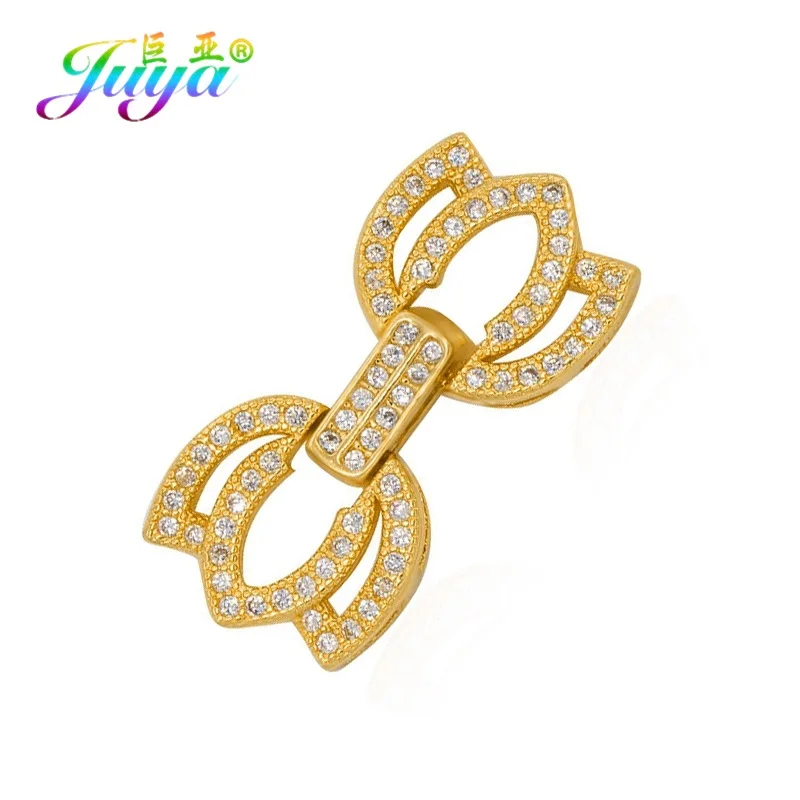 Gold Juya DIY натуральный камень жемчуг бижутерия ручной работы компоненты золото/серебро застежка замок застежки аксессуары - Цвет: Gold