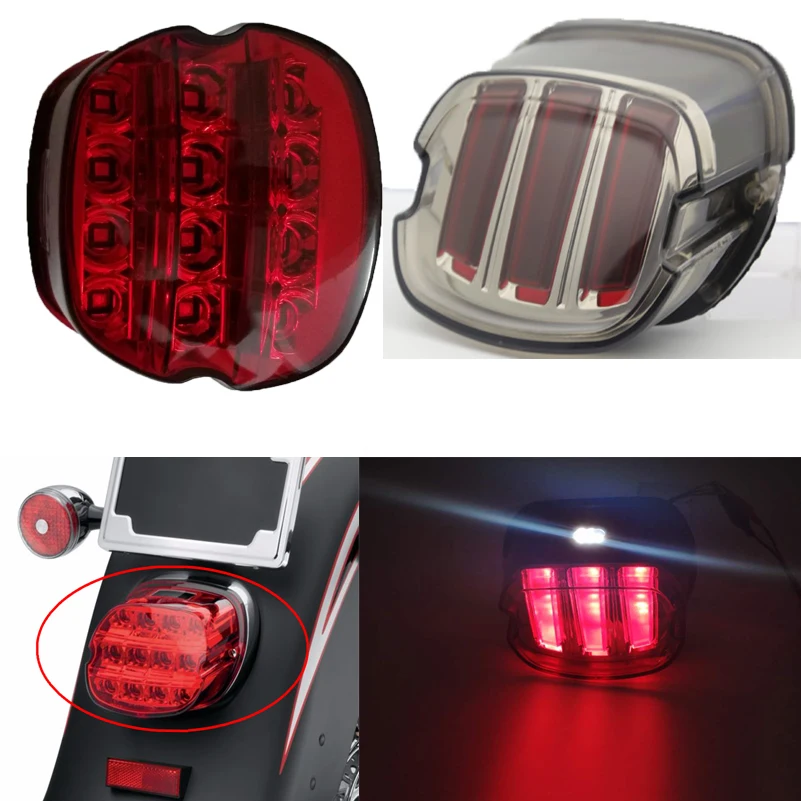 Светильник фонарь для мотоцикла и велосипеда Стоп светодиодный сигнал красный