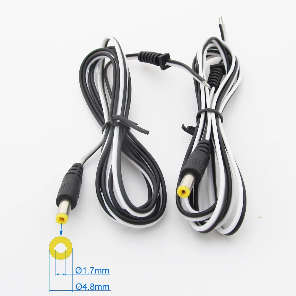 Кабель питания постоянного тока 4 8x1 7 мм