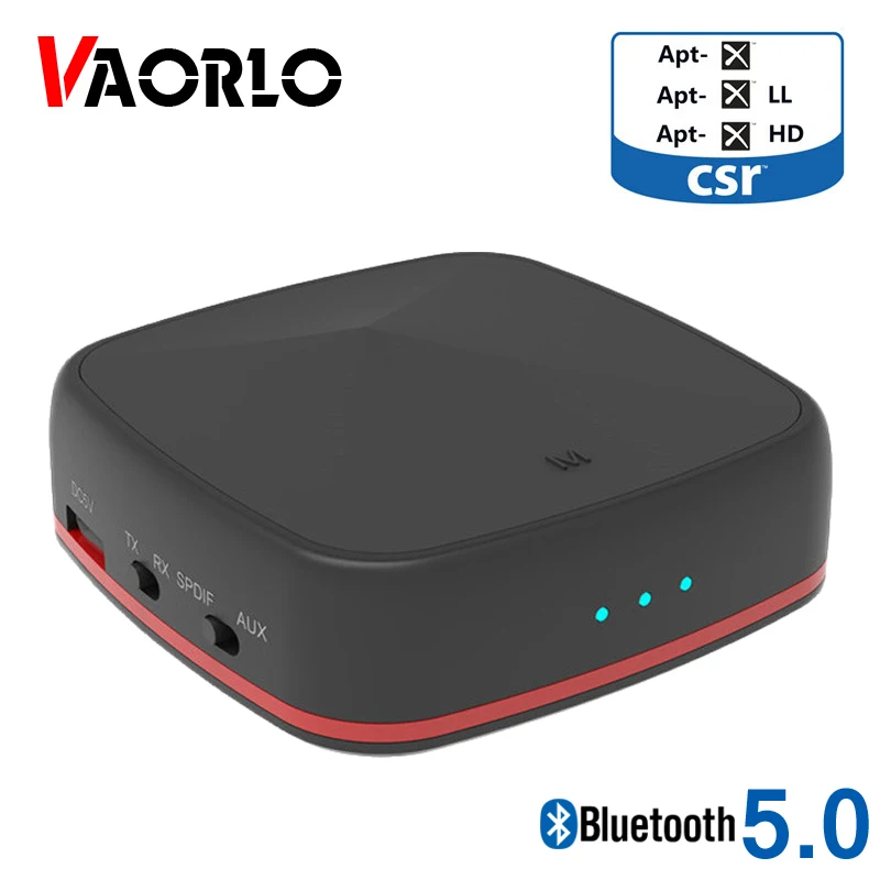 VAORLO APTX HD адаптер с низкой задержкой Bluetooth 5 0 трансмиттер аудио приемник 2 в 1 для