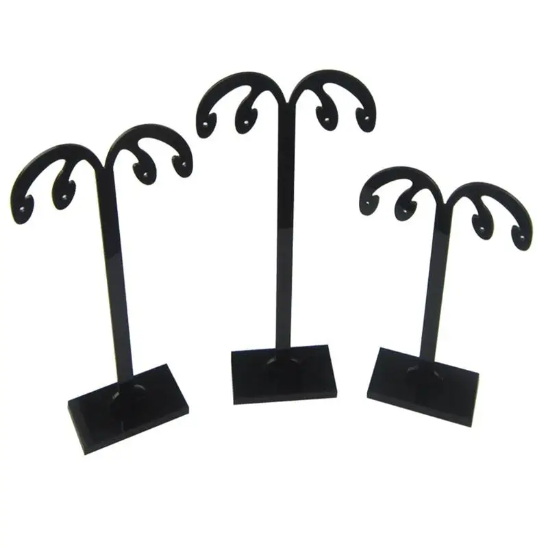 2 комплекта акриловые серьги держатель черный серьга Дисплей стенд уха ювелирные