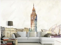3d photo wallpaper custom mural european classical hand painted famous buildings decor in the living room wallpaper for walls 3d