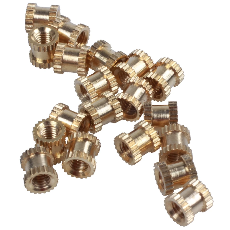 M3x5mmx5mm женские резьбовые латунные вязанные вставки врезанные гайки 20 шт |