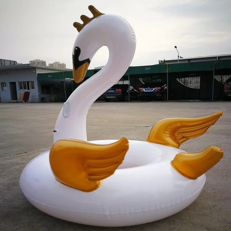 Надувное кольцо для купания Rooxin в виде фламинго лебедя взрослых детей младенцев