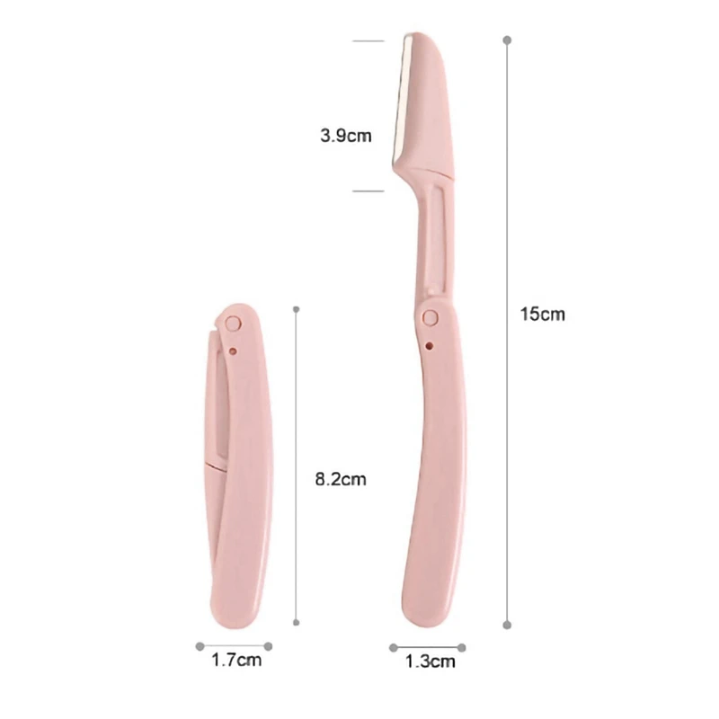 3 шт./компл. складная бритва для бровей женщин многоцелевой триммер бритвы лица из