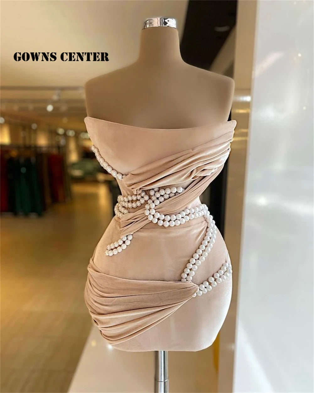 

Prom Dresses Luxury Homecoming Dress Mermaid Mini Cocktail Gowns Beaded Birthday Party Gown robe de bal