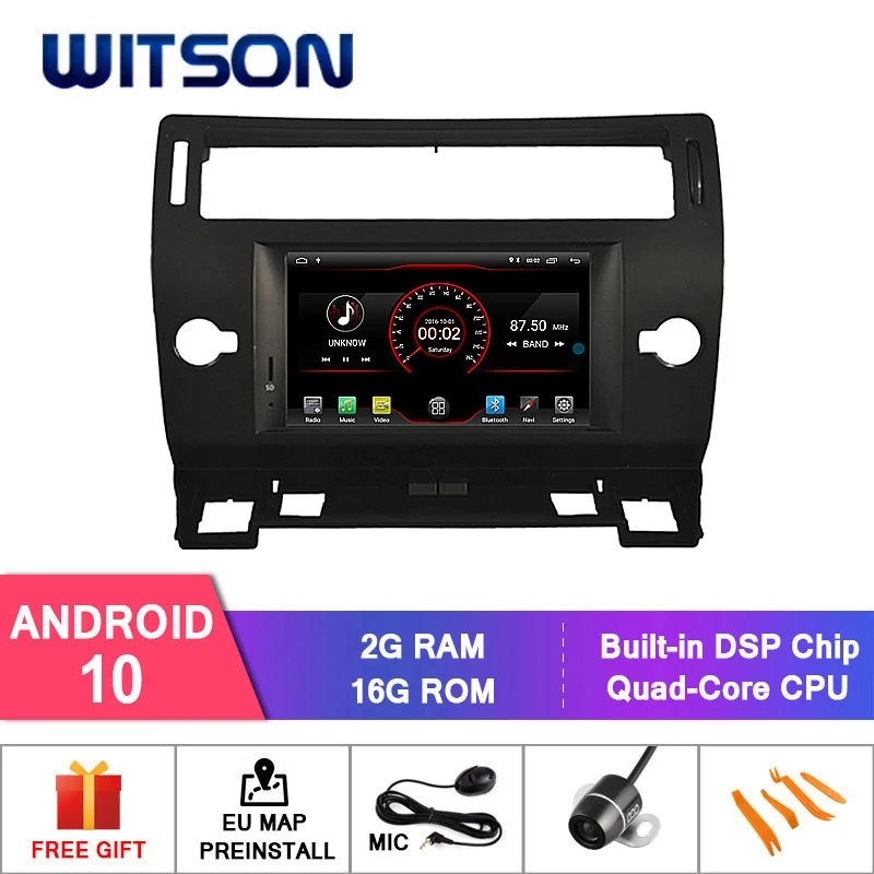 WITSON Android 10 0 IPS HD экран для CITROEN C4 2004 2012 автомобильный DVD Головной блок 4 Гб RAM + 64 FLASH 8