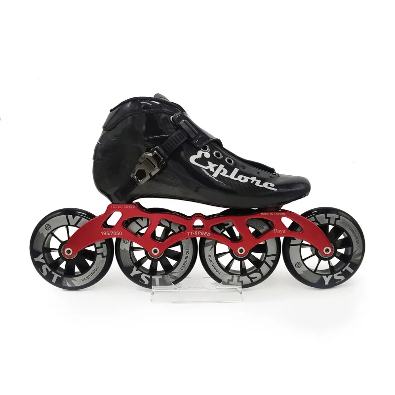 HOOMORE-patines de fibra de carbono Explorer para niños y adultos, 4 ruedas, velocidad en línea EUR 28-45, 4x110mm, 110mm, 100/90mm, por valor