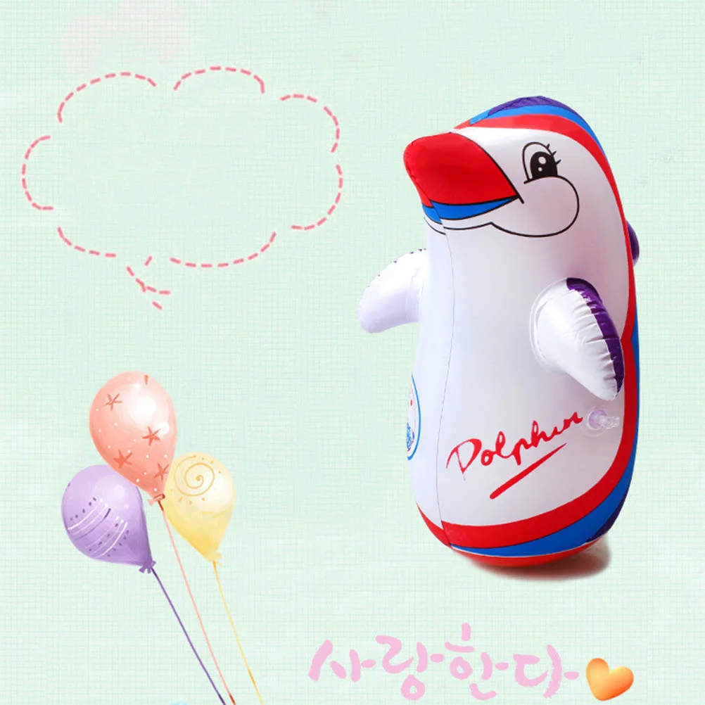 

3Pcs PVC Inflatable Toys Creative Cartoon Penguin Design Tumbler Toys for Kids Children