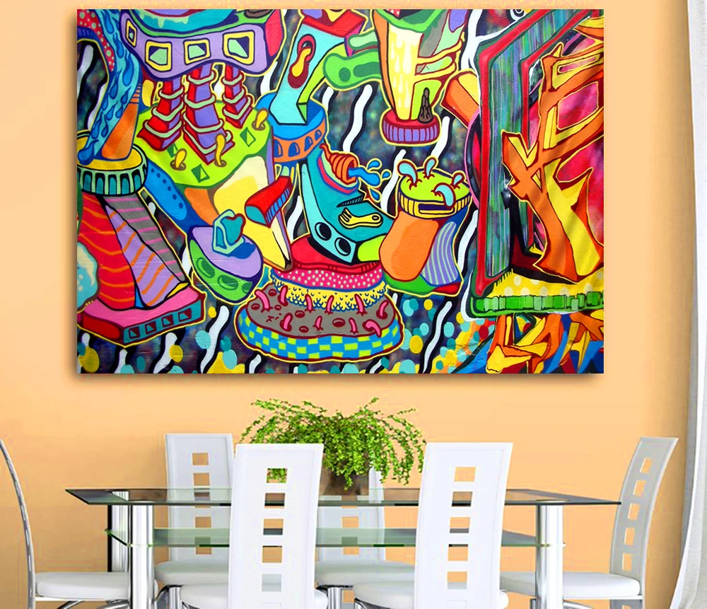 Ван Гог разных цветов с рисунками цвет уникальный Мандела настенный