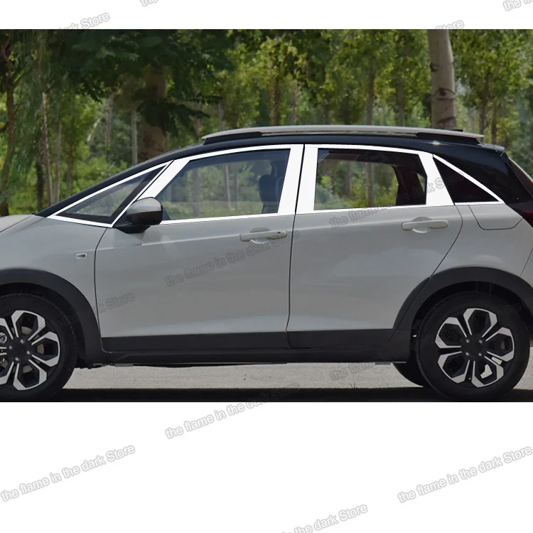 Оконная отделка lsrtw2017 из нержавеющей стали для honda fit jazz 2020 2021 аксессуары