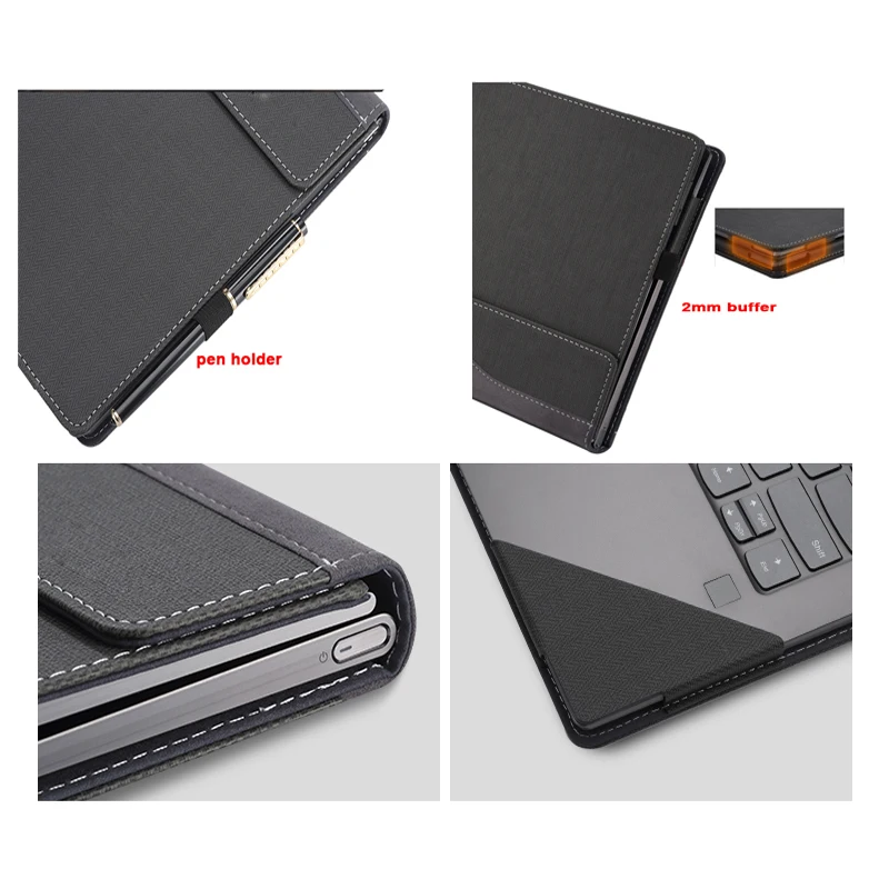 

Cover For Lenovo Ideapad 120S 14 Sleeve PU Leather Laptop Customized Case Notebook Skin Bag Stylus Gift