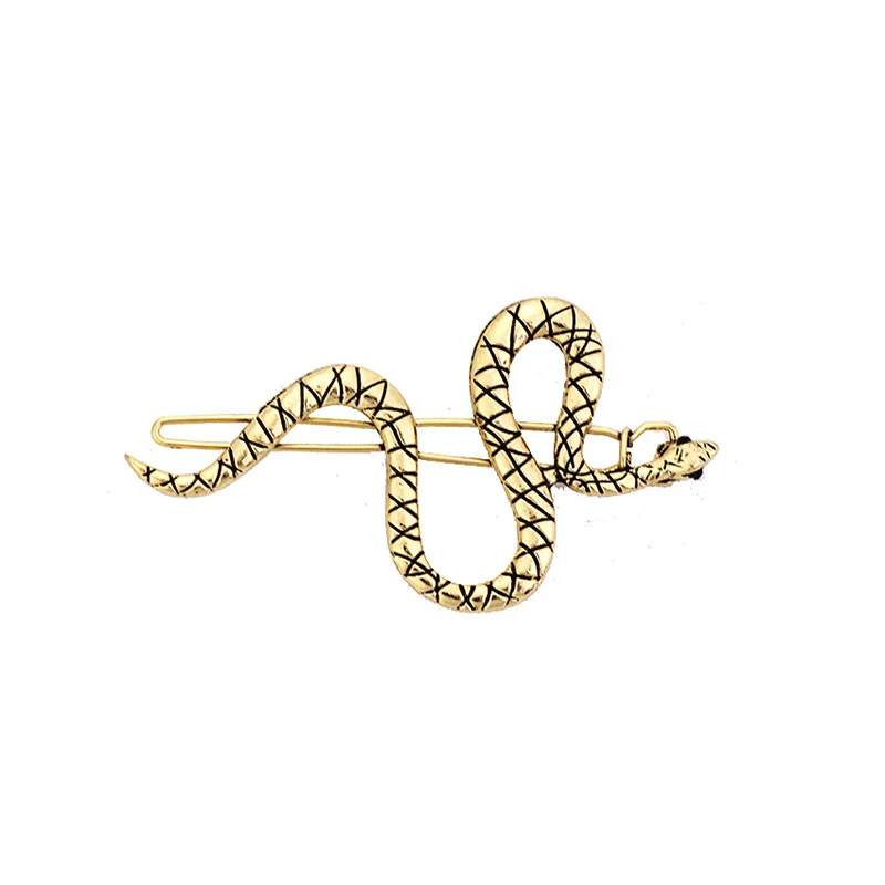 Женские заколки для волос в стиле панк золотистые металлические | Красота и