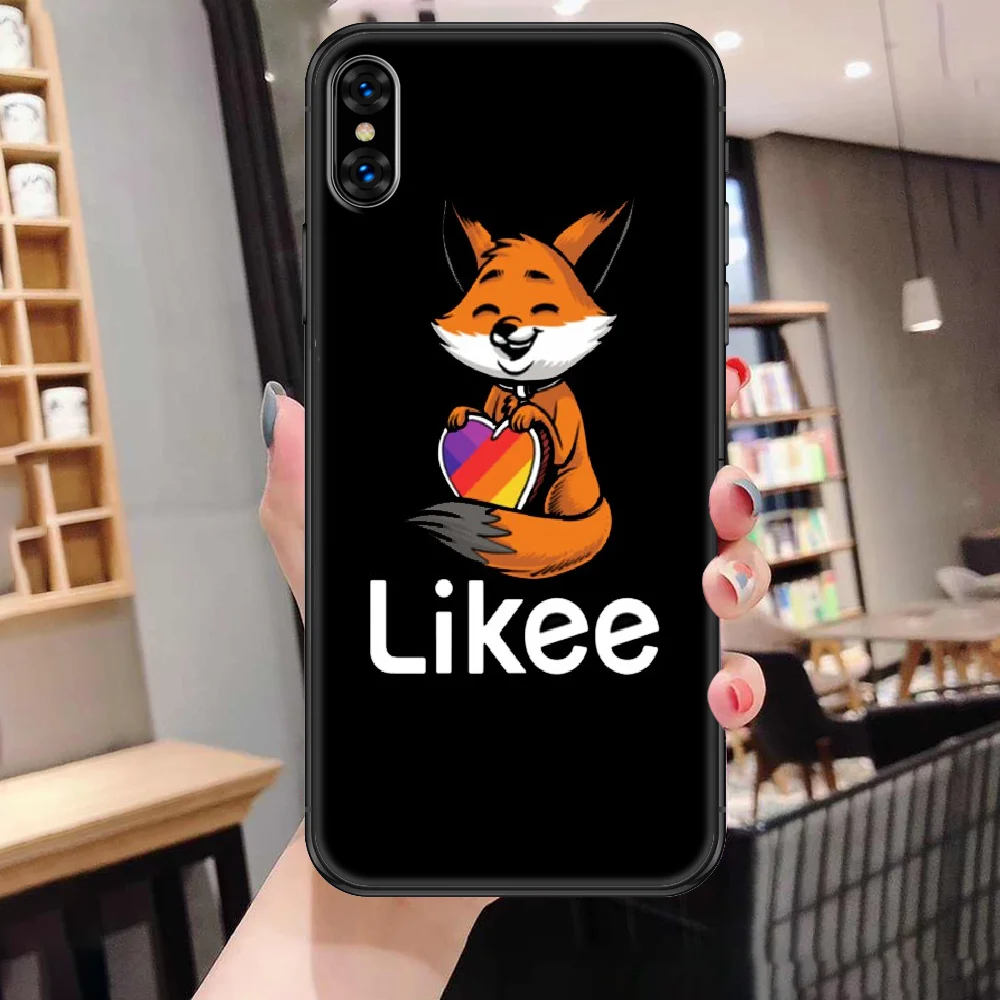 Защитный чехол Likee для телефона с забавным котом сердцем корпус iphone 5 5s se 2 6 6s 7 8 12