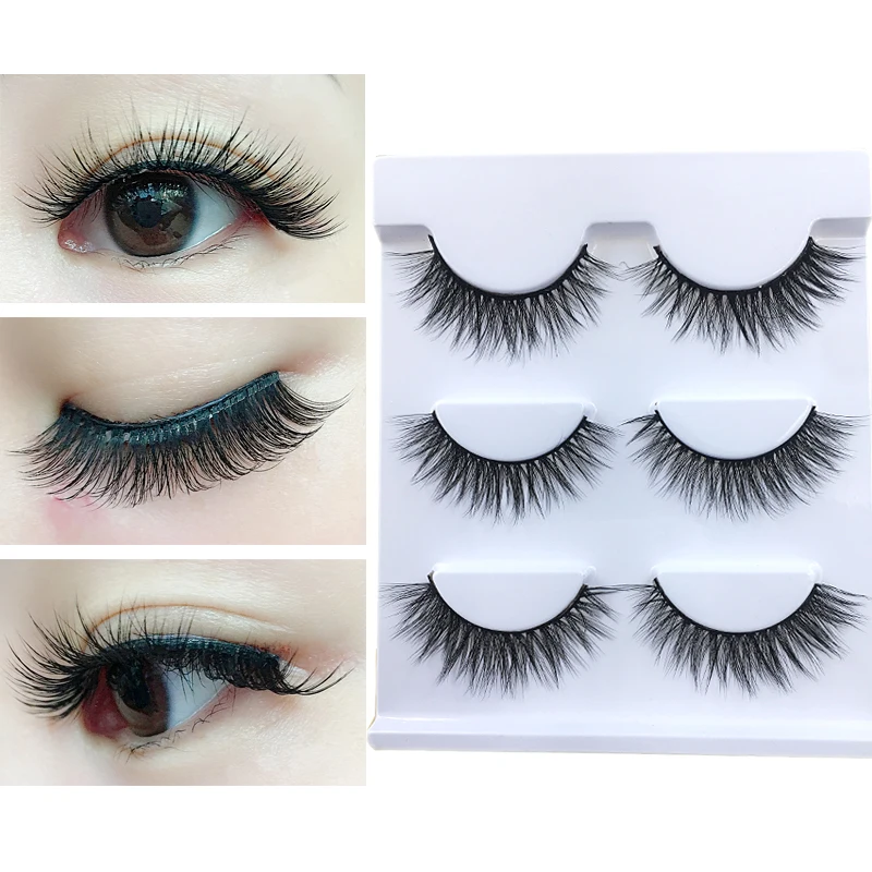 Новинка 0 07 мягкие натуральные накладные ресницы YOKPN перекрещивающиеся густые