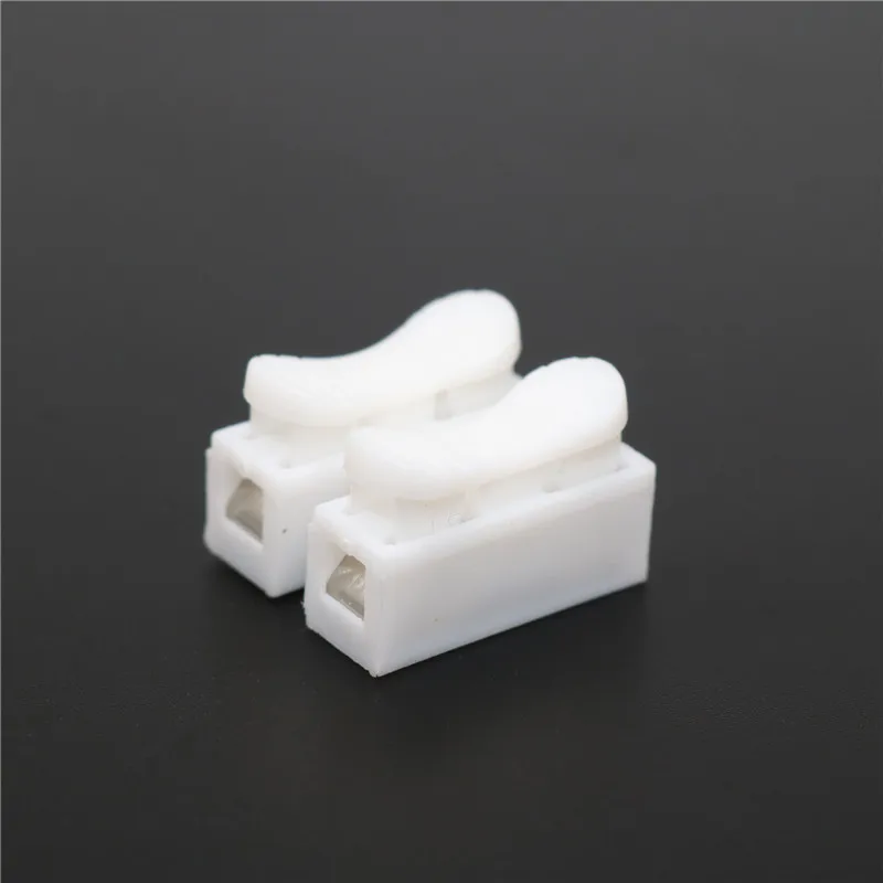 100 шт. 2 контактный пружинный соединительный провод без винтов|2p spring connector wire|spring