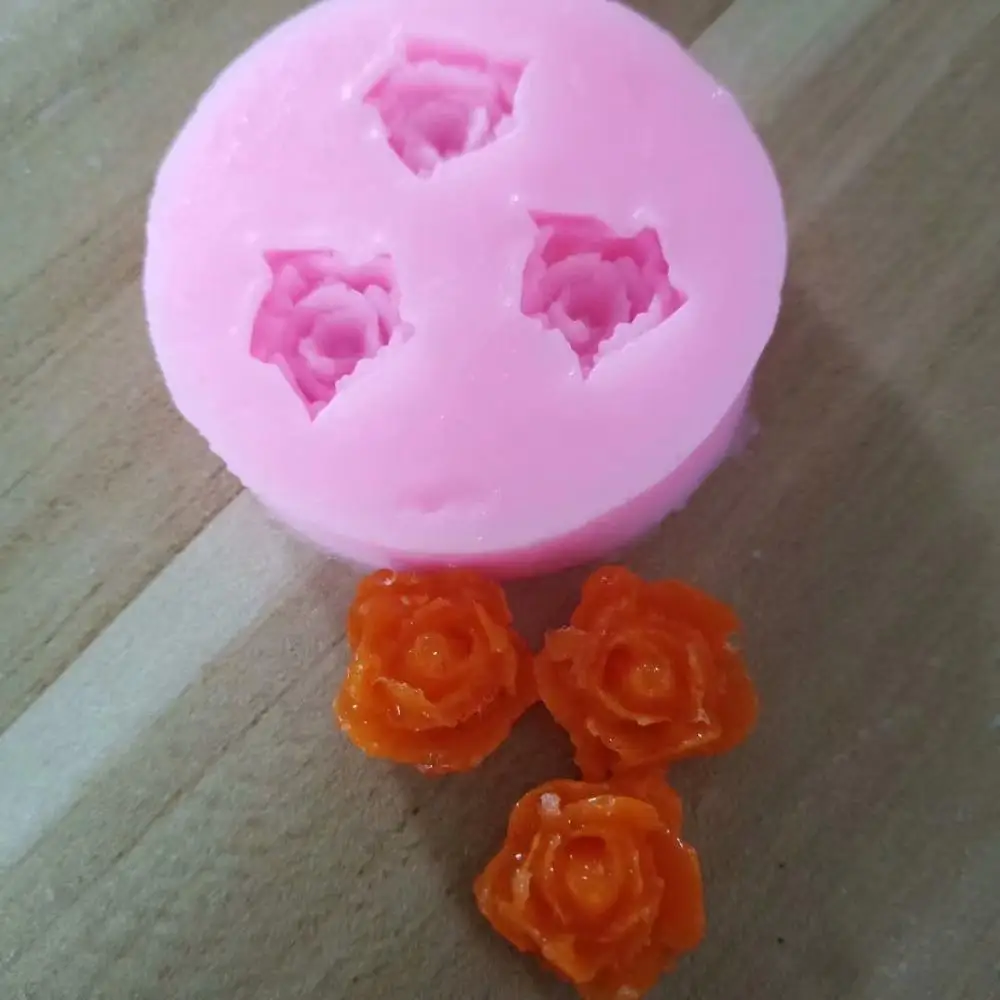 Творческий силиконовая формочка для леденцов розы Fondant Mold (сахарная) форма