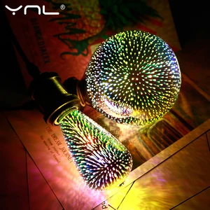 Рождественская Светодиодная лампа, светодиодная лампа Эдисона в, E27, 220 В, ST64, G95, A60