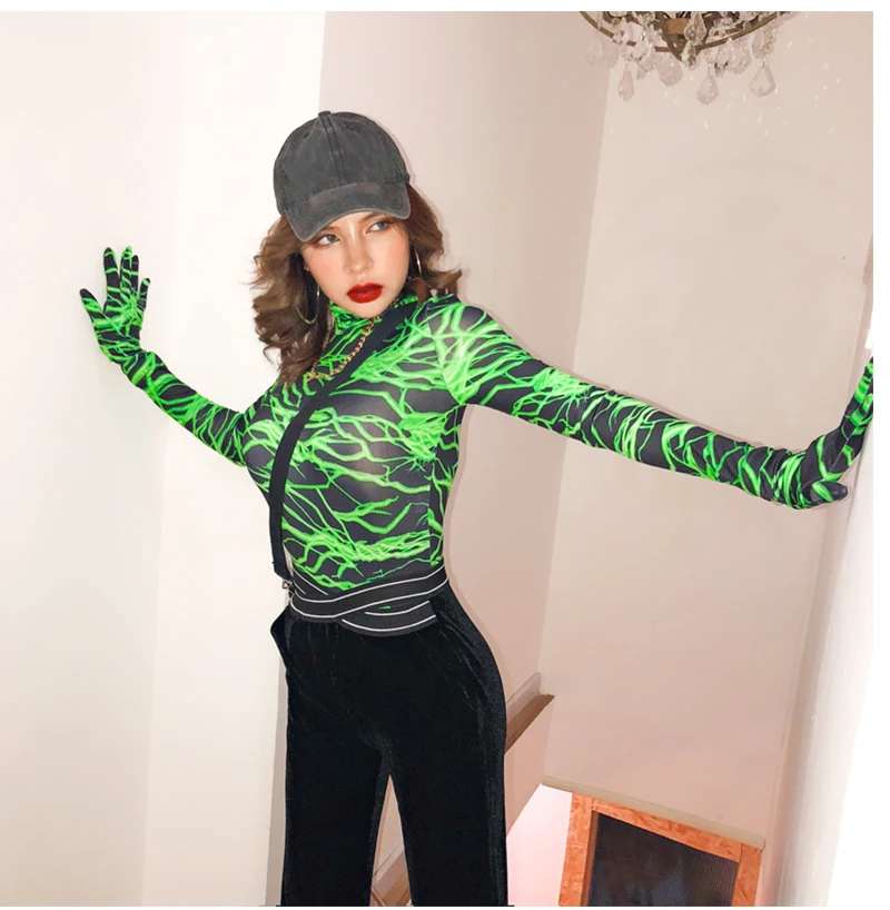 Футболка женская с длинным рукавом в стиле Харадзюку | Женская одежда