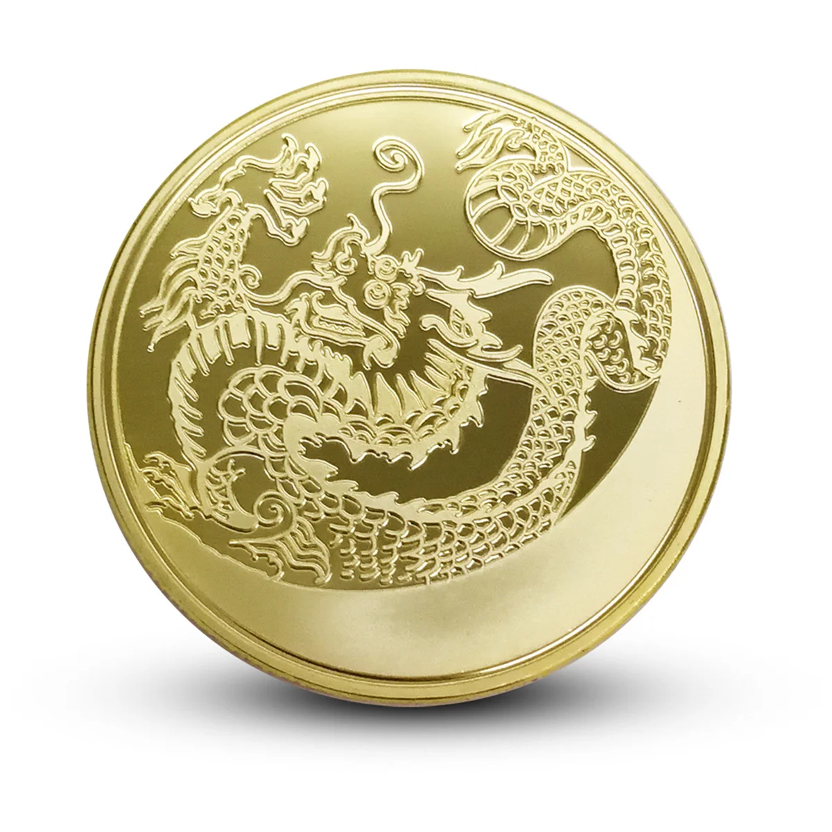 Русский Дракон Зодиак Тотем сувенир исповедь Золотая монета подарок для девушки