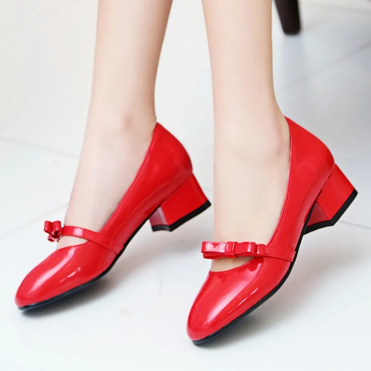 Женские туфли на высоком каблуке лодочки с квадратным носком и закрытым большой