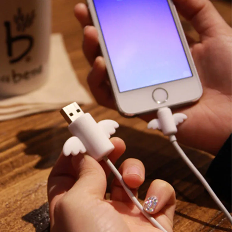 

Cable Protector Winder Cute Cartoon Cover Protect Case Wire Organizer Bite Holder For IPhone micro usb Earphone cable