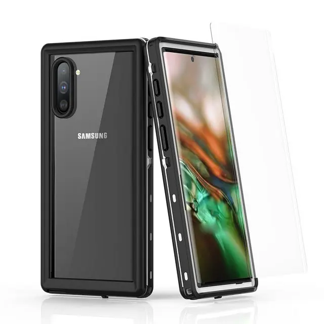 White A IP68 Note10+ Водонепроницаемый чехол для samsung Note 10 чехол samsung Galaxy Note 10 Plus водонепроницаемая крышка 360 Защита Note10 5G - Цвет: White A