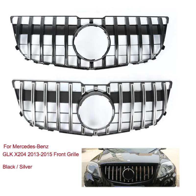 

Front Grille Mesh Vent Bumper Upper Grill For Mercedes-Benz GLK X204 GLK250 GLK300 GLK350 2013 2014 2015 GLK 250 350 300 Plastic